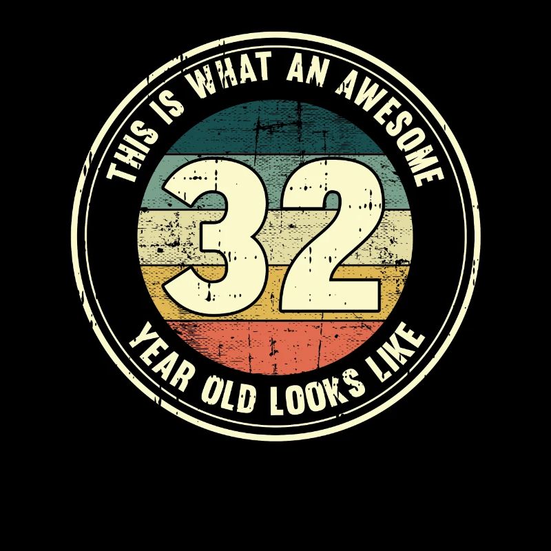 32e anniversaire pour que vous voyiez avec 32 cadeaux rétro