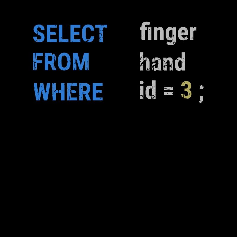 Select finger From hand Where id = 3; -