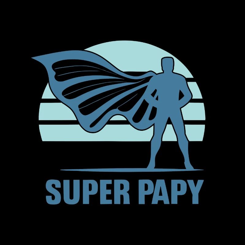 Super Papy Meilleur Grand Père Cadeau Papi Vintage