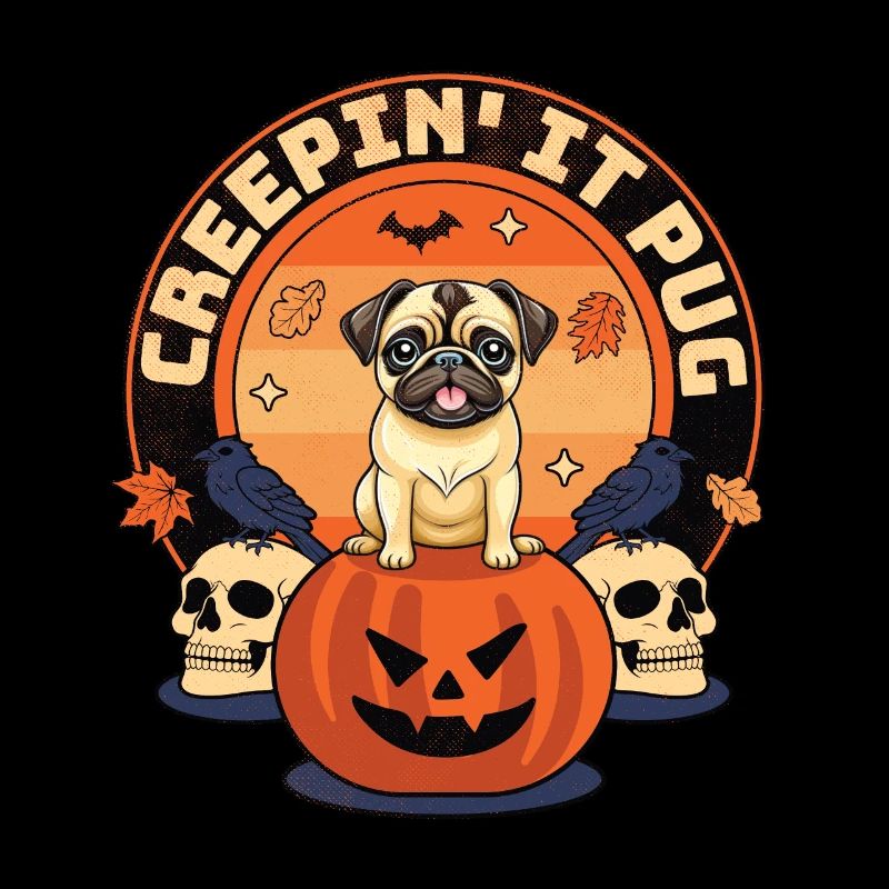 Creepin' it Pug - Frissons d’Halloween canins mignons