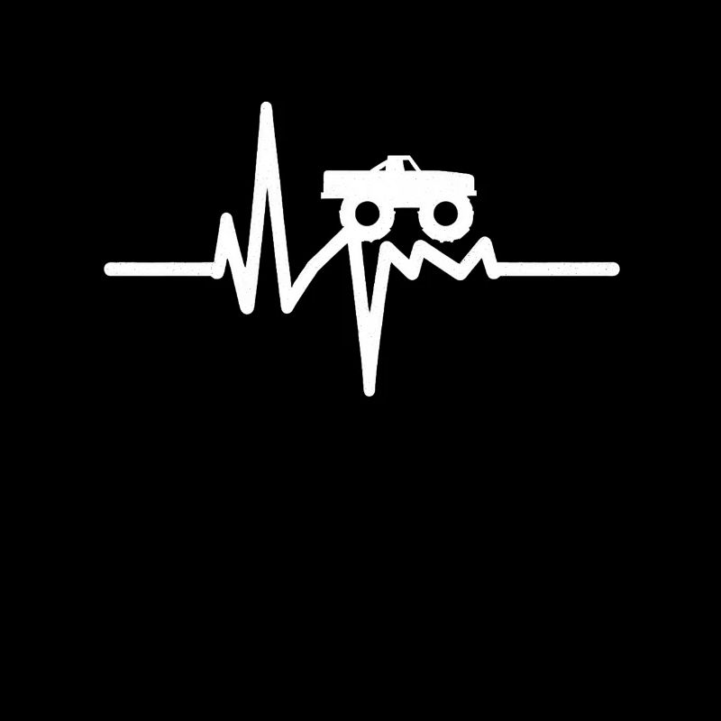 Monster Truck Herzfrequenz Geschenk