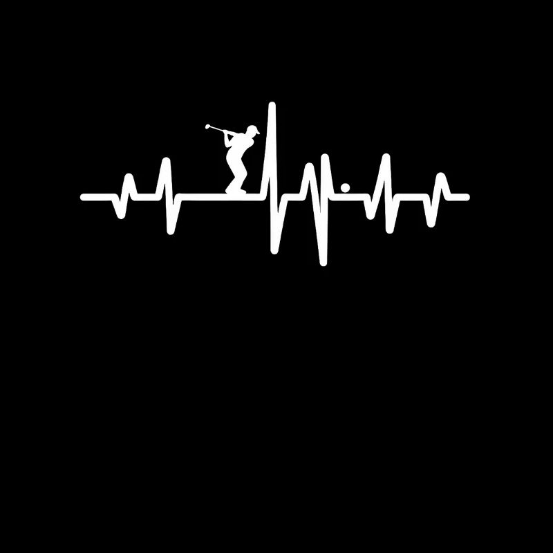 Golfer Humor Geschenk Golf Herzfrequenz