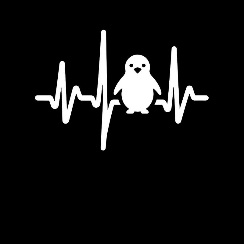 Penguin Funny Heart Rate Gift