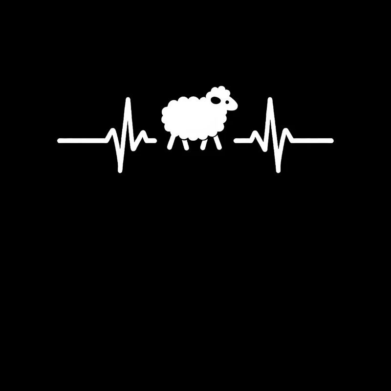 Niedliches Schaf Herzfrequenz Geschenk