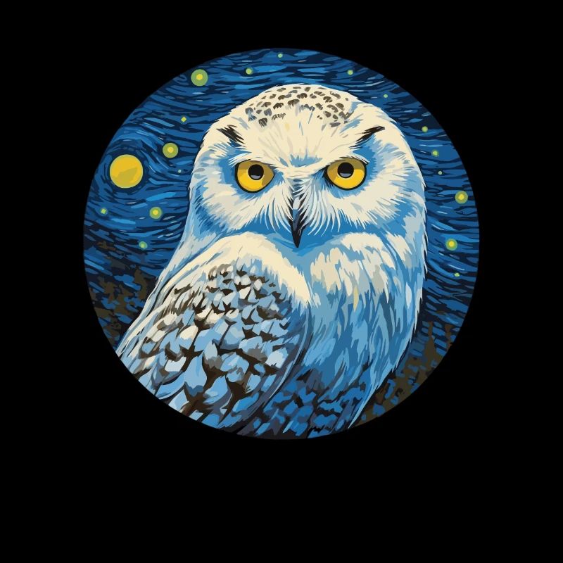 Starry Night Owl – Wisdom in the Moonlight