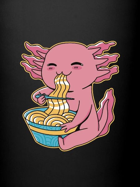 Ramen drôle d’axolotl