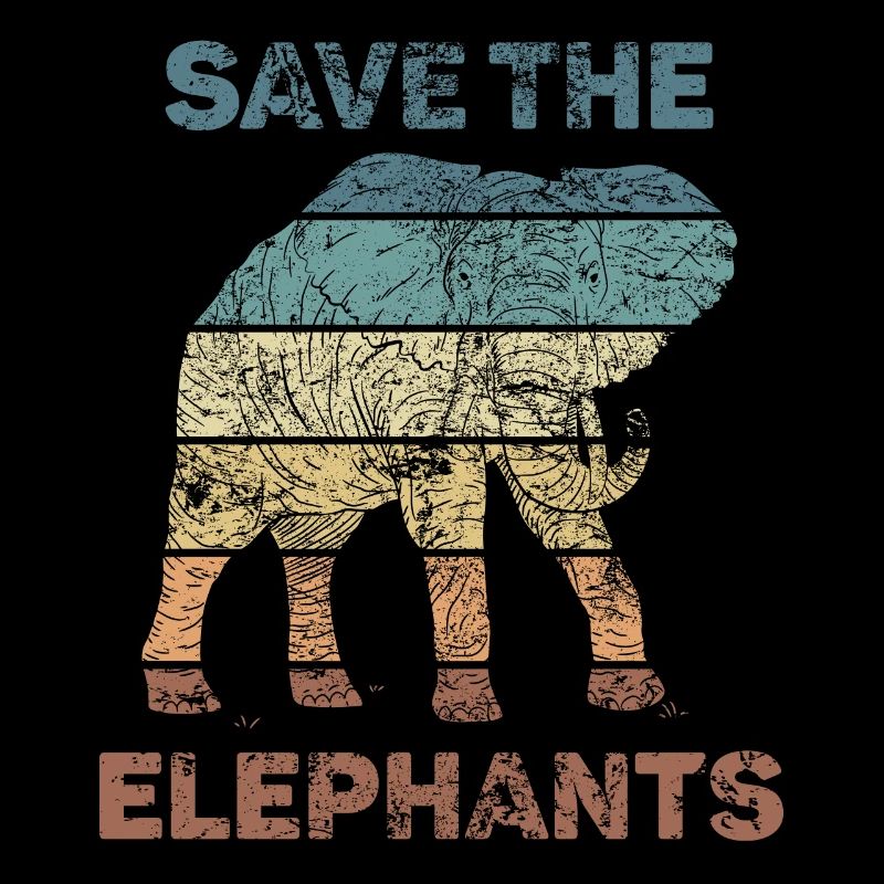 Éléphant amant Animal Design