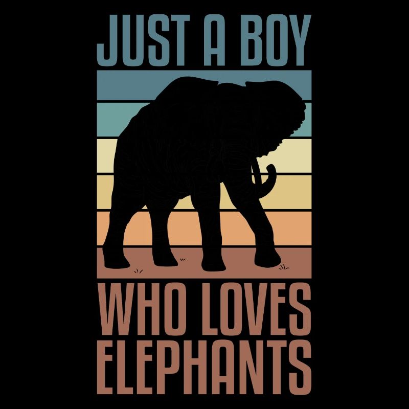 Elefant Spirit Tier Liebe Retro Design