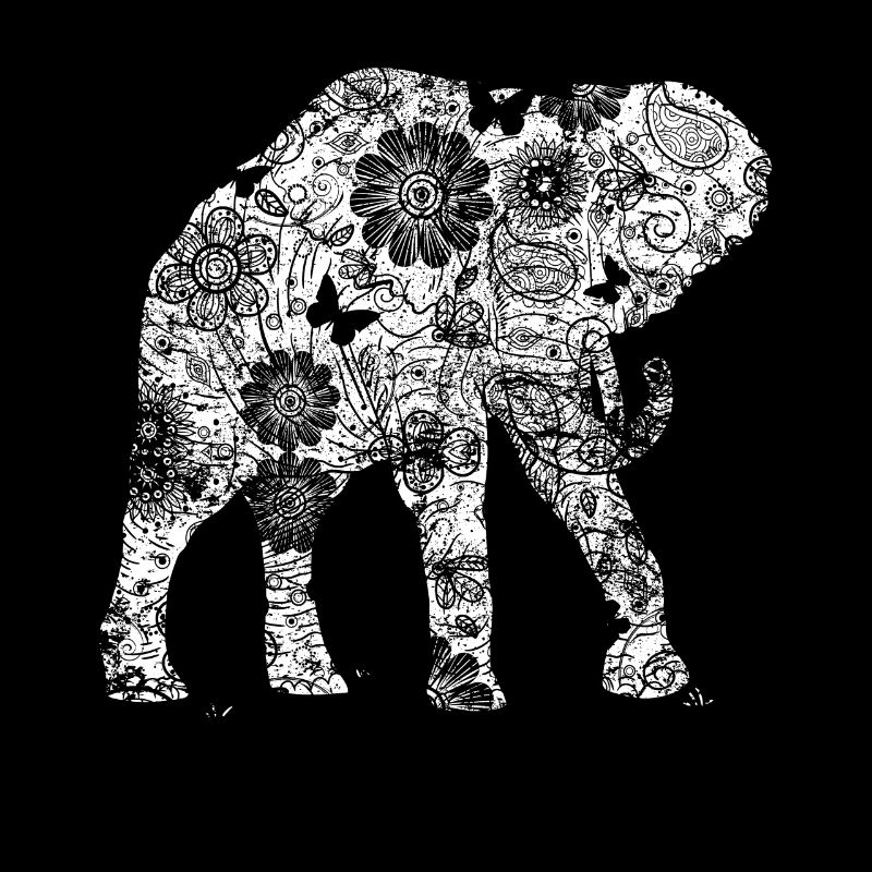 d’éléphant Animal Rétro Vintage Design