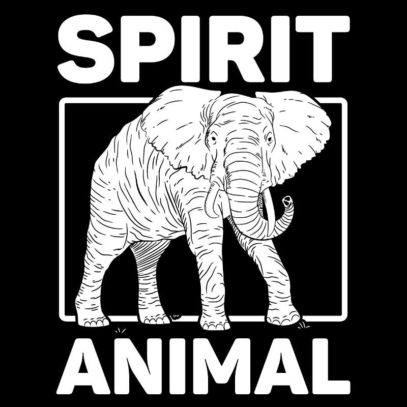 Conception d’animaux d’ d’éléphant rétro