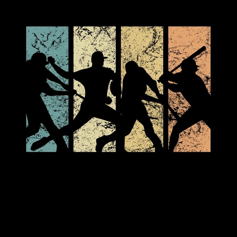 Baseball Retro Evolution Cool Baseball Funny