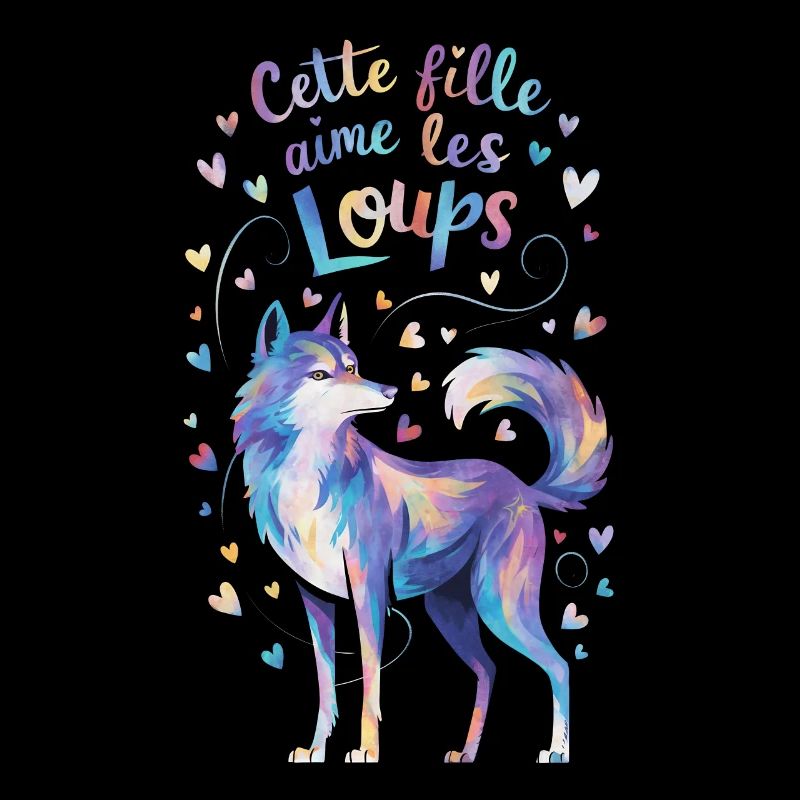 Nur ein Mädchen, das Wölfe liebt süßes Geschenk