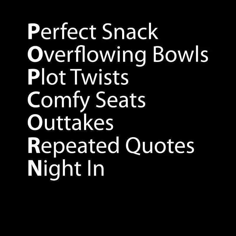 Popcorn Perfect Overflowing Plot Outtakes Zitate