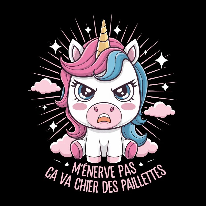 Sei mir nicht böse, das wird dir scheißen, Glitzer-Einhorn