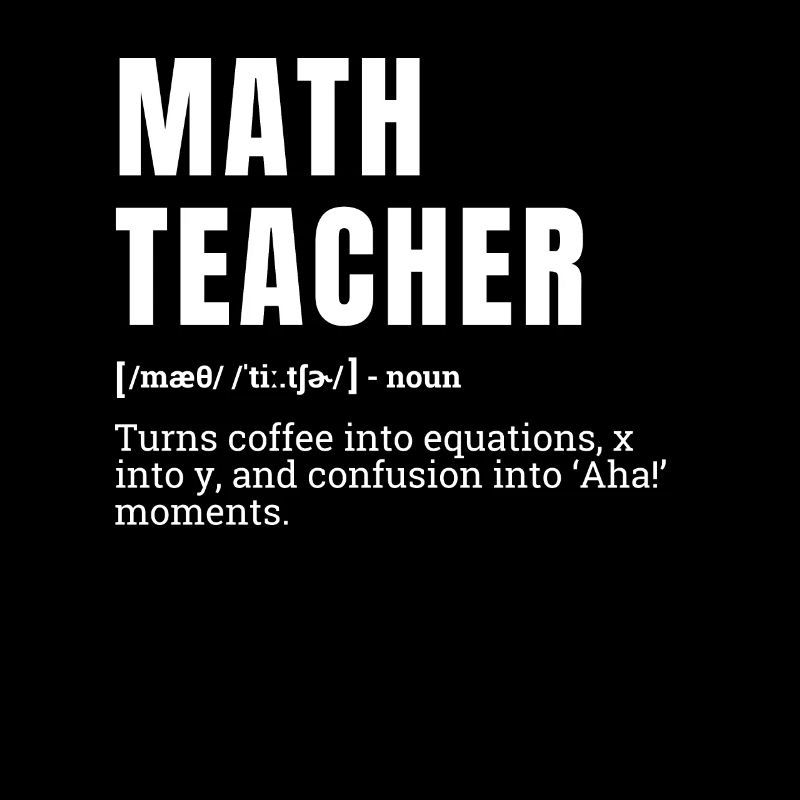 Drôle Professeur de mathématiques Définition Humour