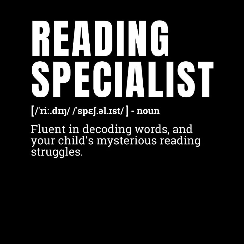 Funny Reading Specialist Definition Humor