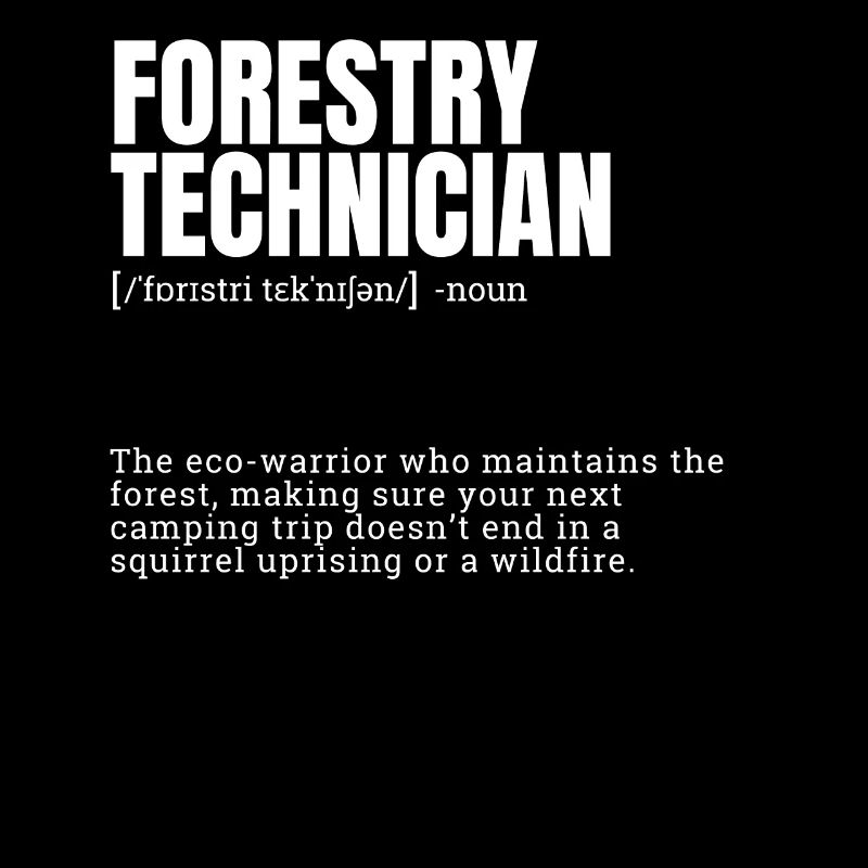 Forestry Technician Eco-Warrior Forest Guardian