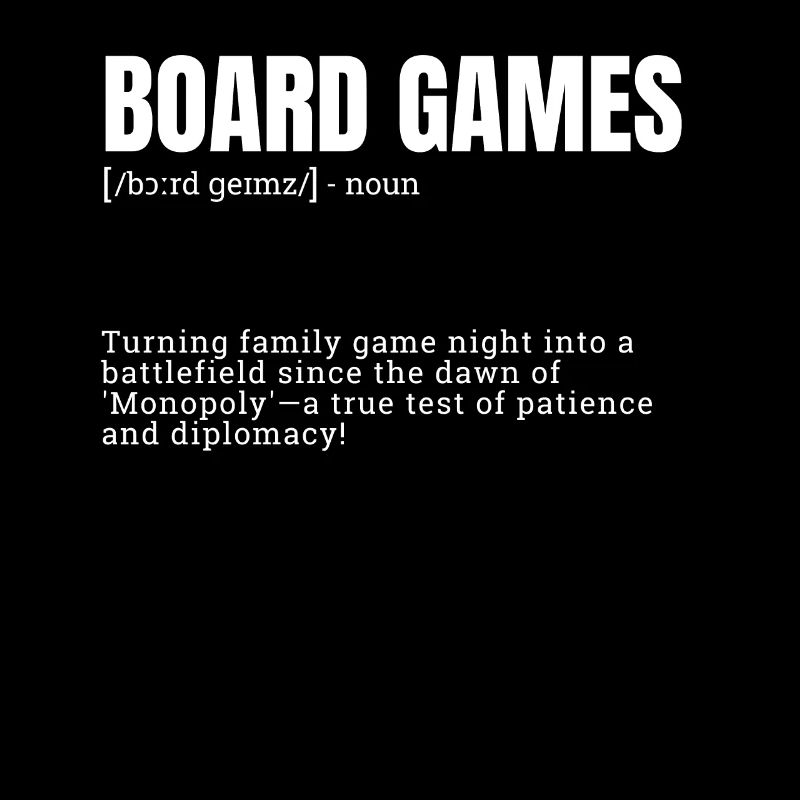 Unique Board Games Print for Indoor Hobbies Defini
