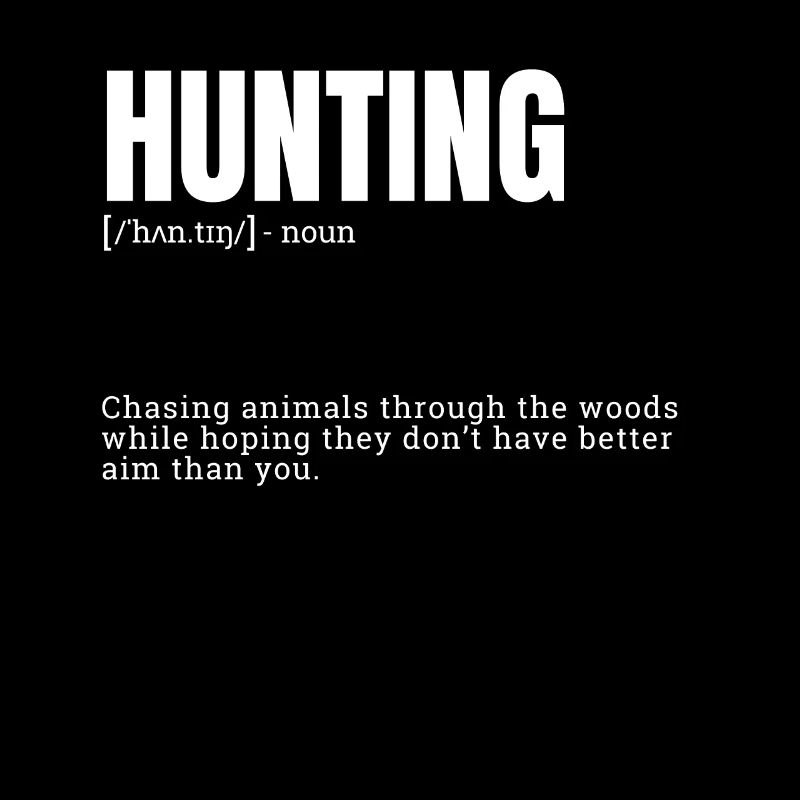 Funny Hunting Chasing Animals Through Woods
