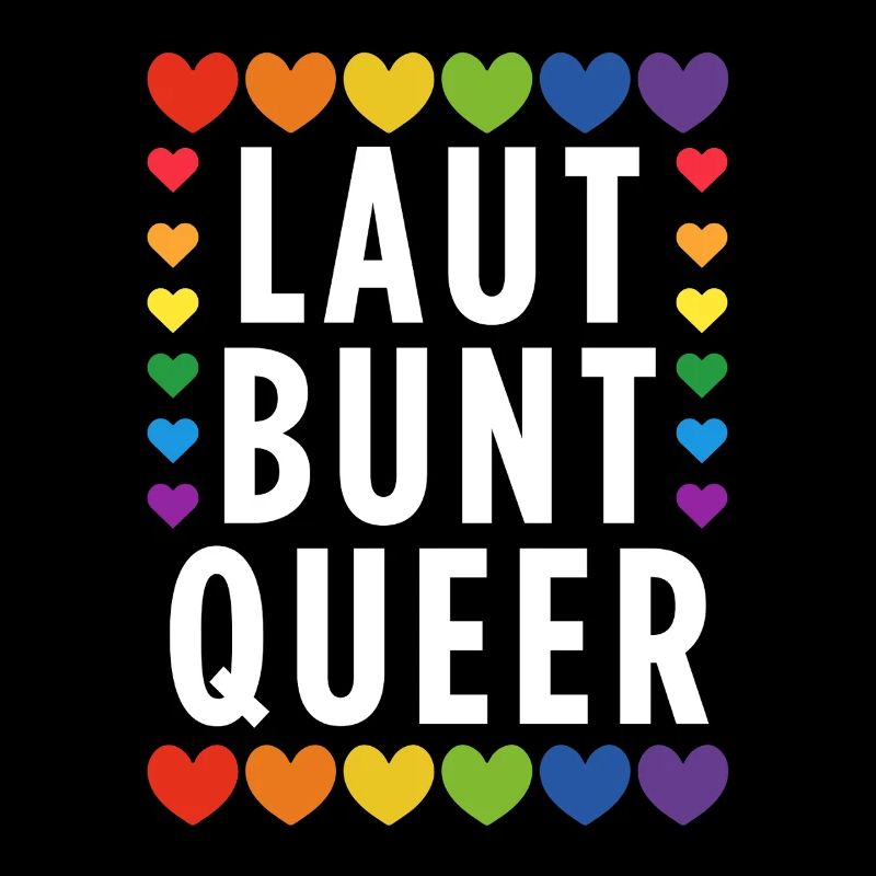 Cooles Design mit Regenbogen für CSD & LGBTQ+