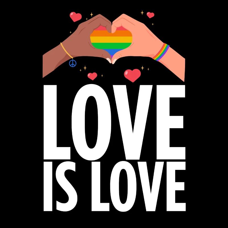 Cooles Design mit Regenbogen für CSD & LGBTQ+