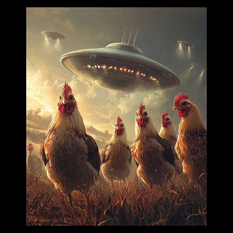 Chickens Selfie UFOs