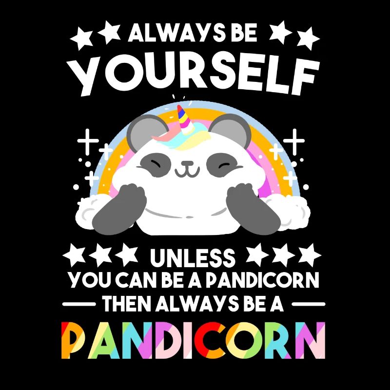 Lustige Pandacorn Einhorn Panda Bär Eukalyptus Geschenk