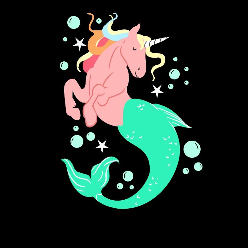 Mignon MermicornE Licorne Sirène Créature mythique
