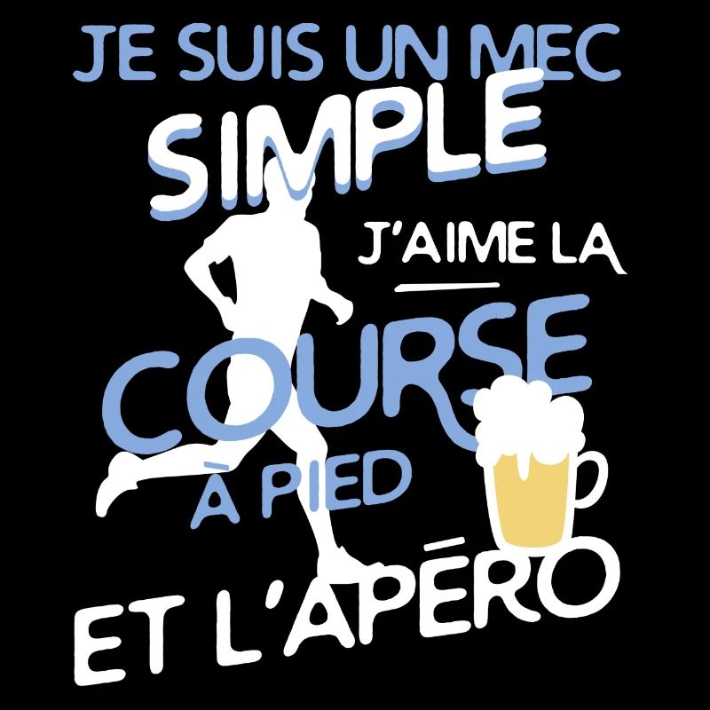 Course à pied - un mec simple