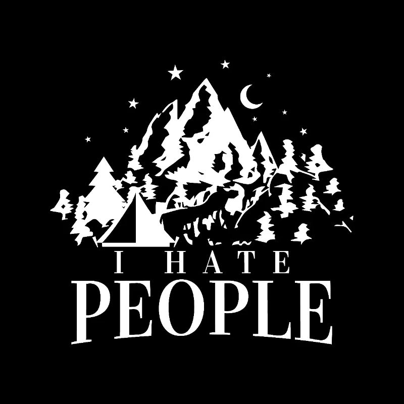 Camping I hate people Funny saying