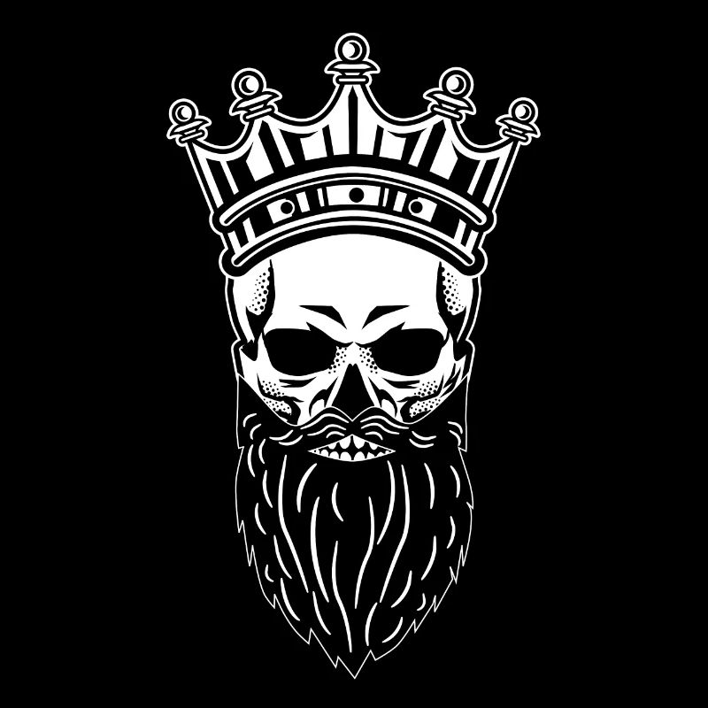 Roi crâne barbu