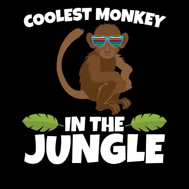 COOLEST MONKEY IN THE JUNGLE APE gift theme