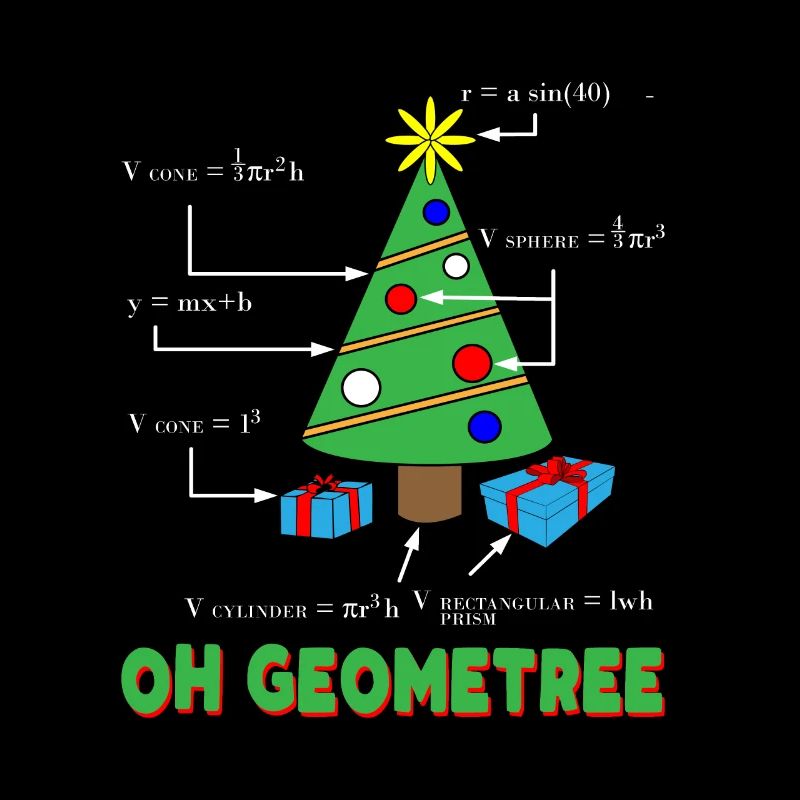 Geometree Mathe Lehrer Weihnachten