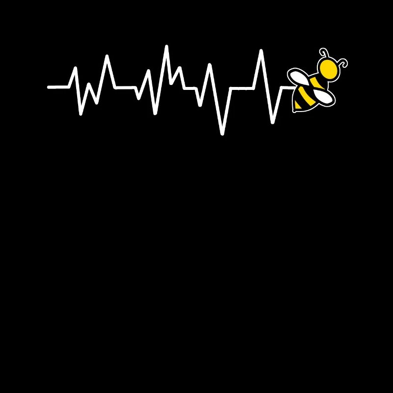 Heartbeat heart line bees bee beekeeper