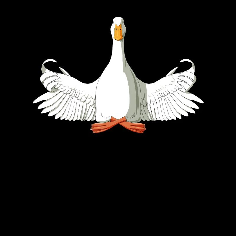 Meditierende Ente