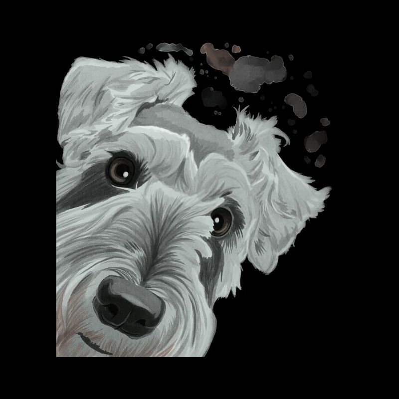 Chien museau curieux