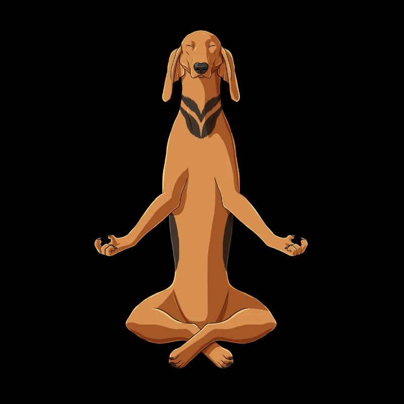 Meditierender Segugio Italiano Hund
