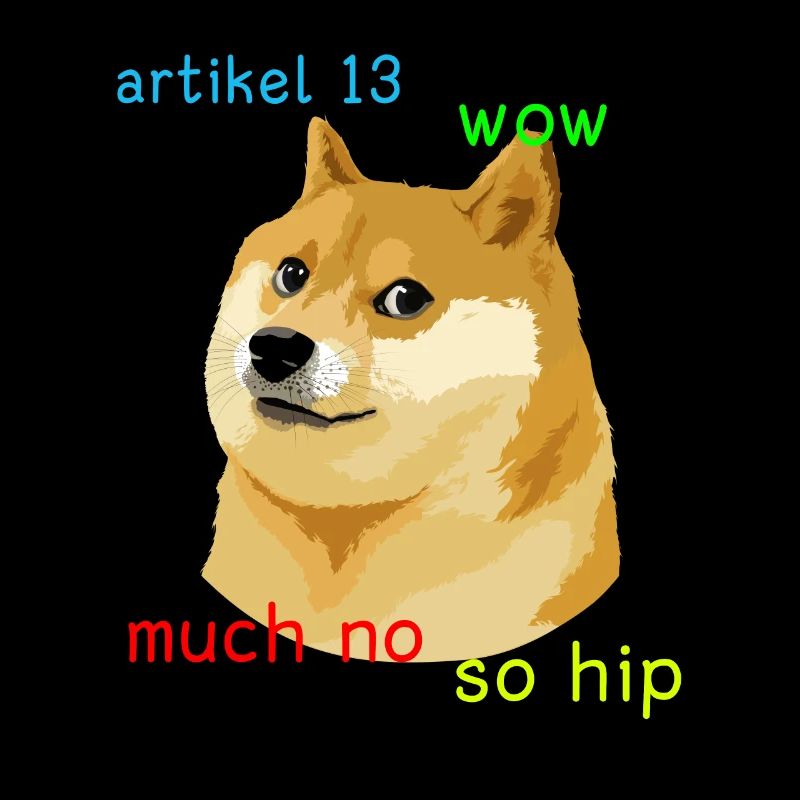 Artikel 13 Doge Meme #saveyourinternet Eu Shirt