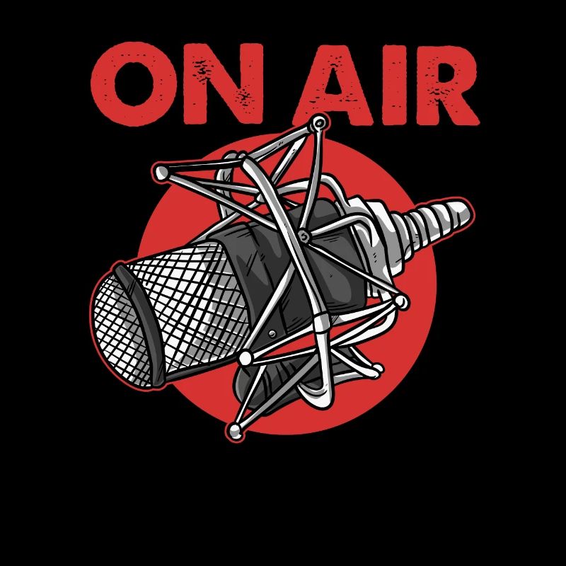 On Air Podcast Mikrofon Radiosendung Moderator