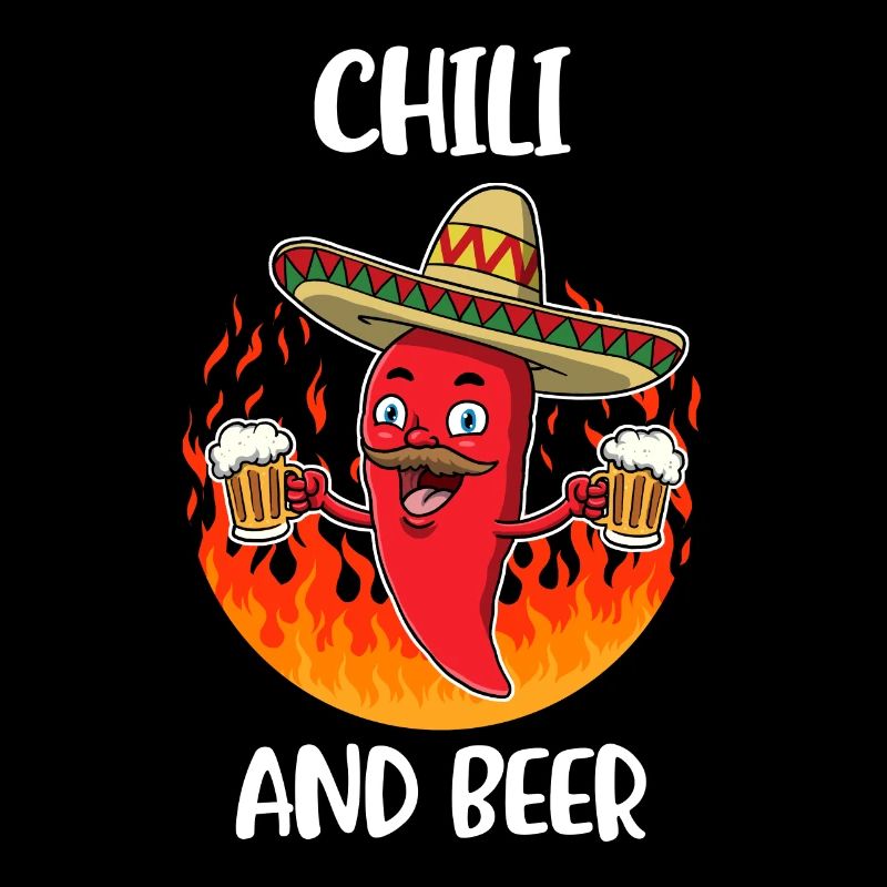 Chili et bière Cadeau de nourriture épicée