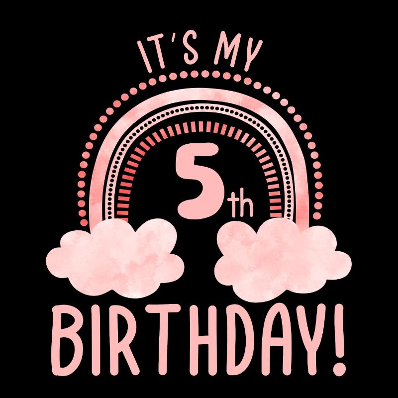 5th Birthday Fifth Birthday Five Years Old