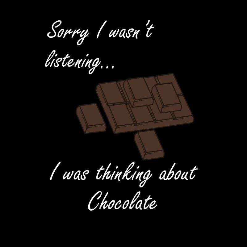 Über Schokolade nachdenken Dunkle Schokolade essen