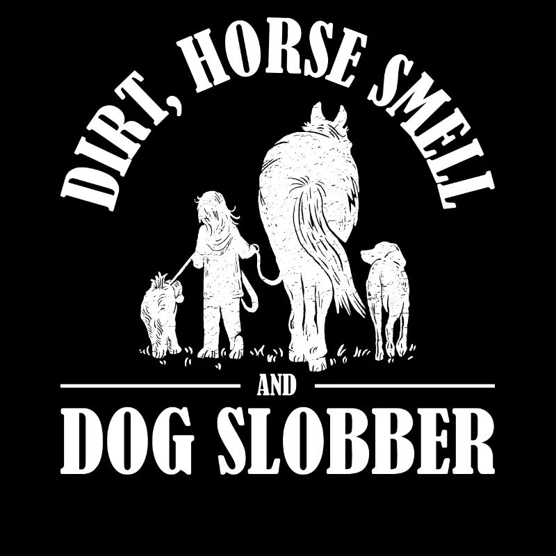 Odeur de cheval de saleté et cadeau de cheval slobber de chien