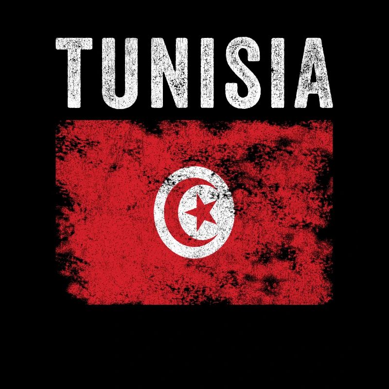 Tunisia Flag Distressed - Tunisian Flag