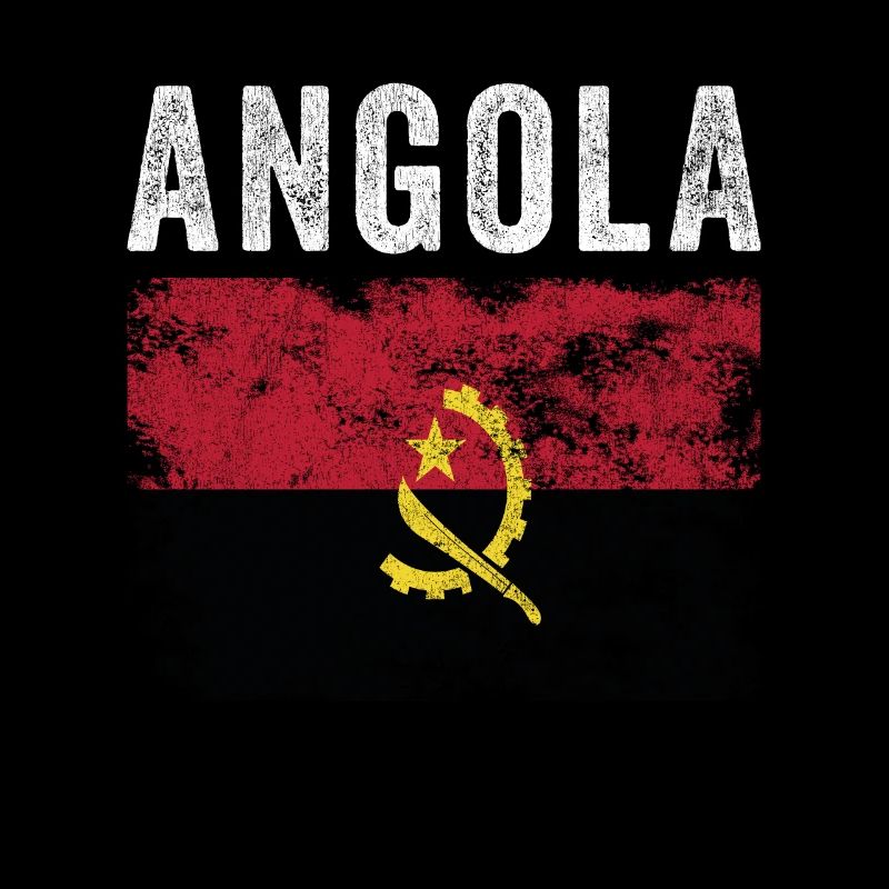 Drapeau angolais en détresse - Drapeau angolais