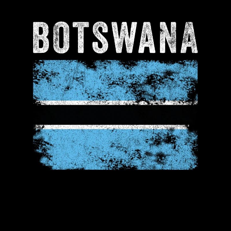 Botswana Flag Distressed Botswanian Flag