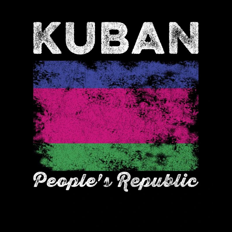 Le drapeau de la République populaire du Kouban en détresse