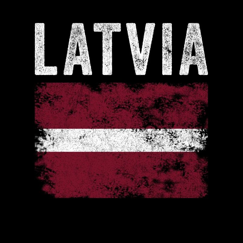 Drapeau letton en détresse - Drapeau letton