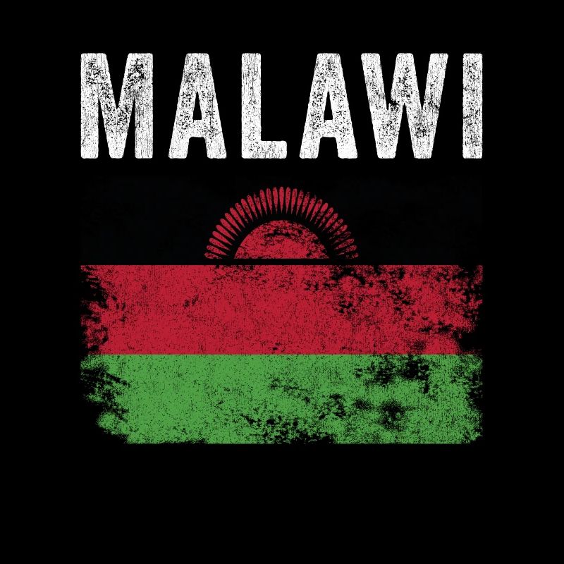 Drapeau du Malawi en détresse - Drapeau du Malawi