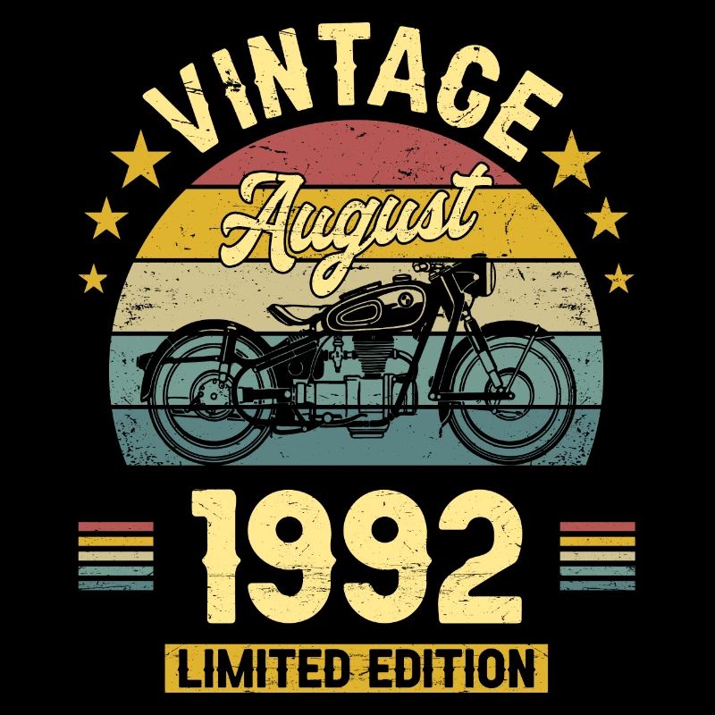 Vintage Août 1992 30 Ans Anniversaire